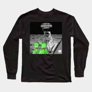 Spaceman Crypto Zombies Full Moon Aliens Long Sleeve T-Shirt